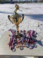 В День защитника Отечества на стадионе «Лесохимик» в п. Николаевке прошли соревнования по хоккею с шайбой
