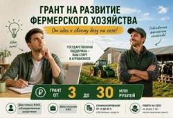 Грант на развитие фермерского хозяйства в 2026 году