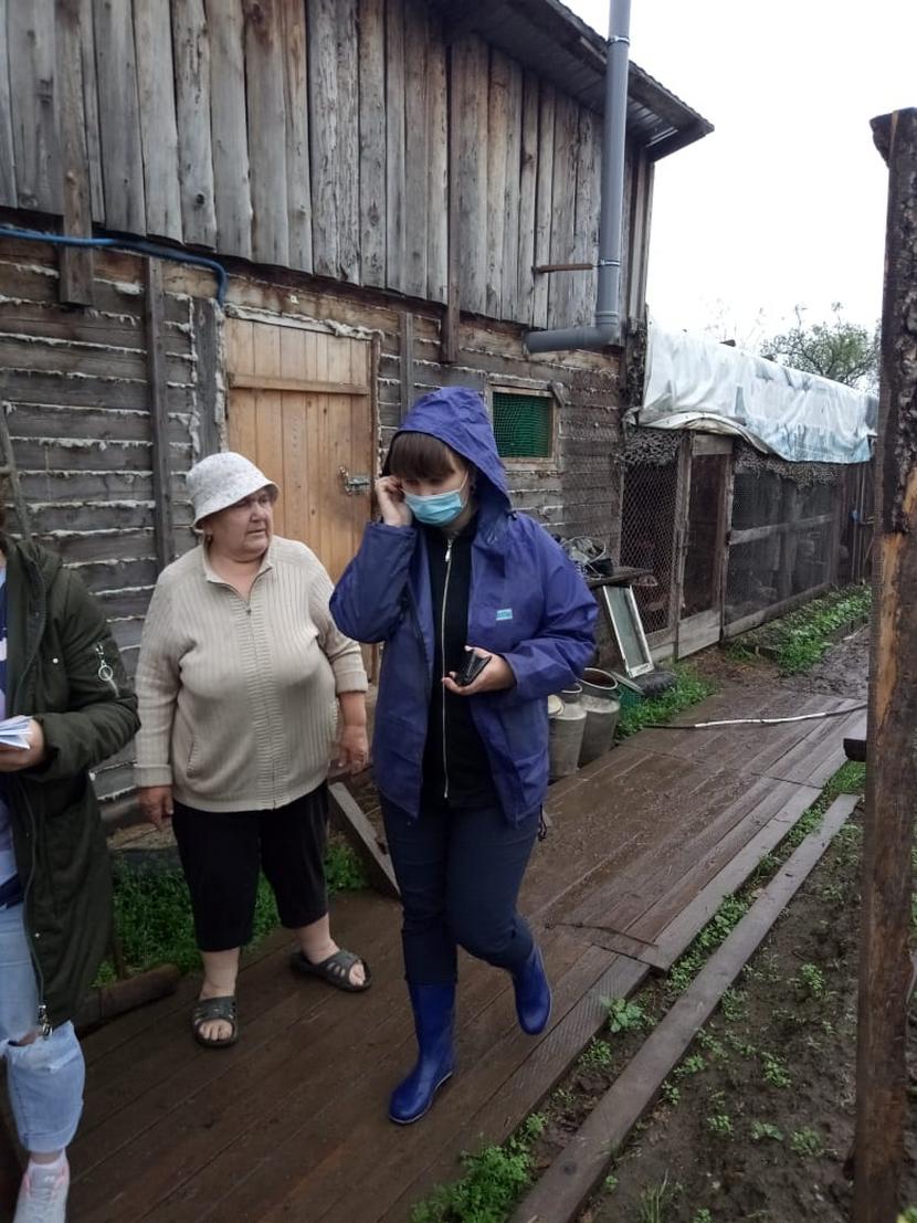 В посёлке Николаевка полным ходом идут восстановительные работы